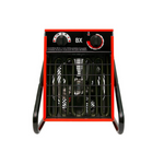 Veab BX 9SE Heizlüfter mit 9000 Watt Heizleistung, spritzwassergeschützt (IPX4) und portabel, ideal für Baustellen.