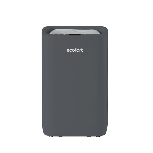ecoQ DryAir 20L Energy Saver – Cool Gray, energieeffizienter Raumentfeuchter bis 50 m², ultra-leise, starker TCS Testsieger