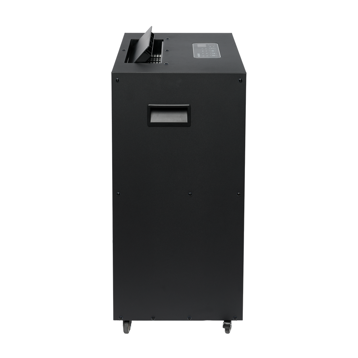 ecodry Neptun XP Black Seitenansicht mit Griff und mobilem Gehäuse