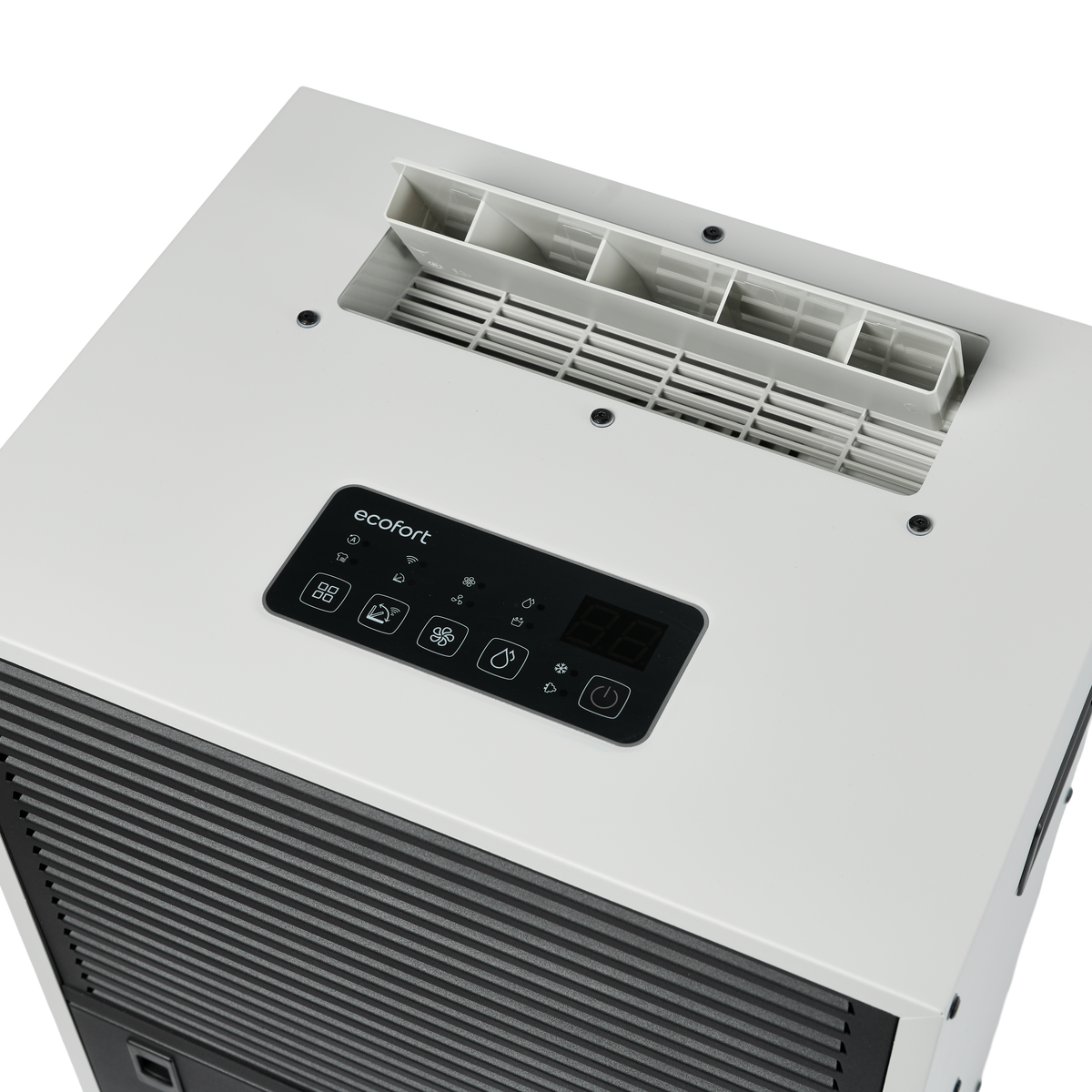 ecodry Neptun XP light grey / black Bedienfeld mit Display und Steuerung