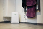 ecoQ DryAir 12L Luftentfeuchter in modernem Design mit Hygrostat und 2.5 l Behältervolumen