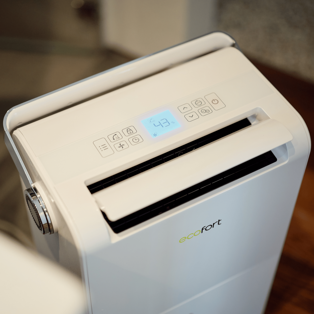 ecoQ DryAir 35L Energy Saver Luftentfeuchter mit Hygrostat und 4 Betriebsstufen für bis zu 85 m².