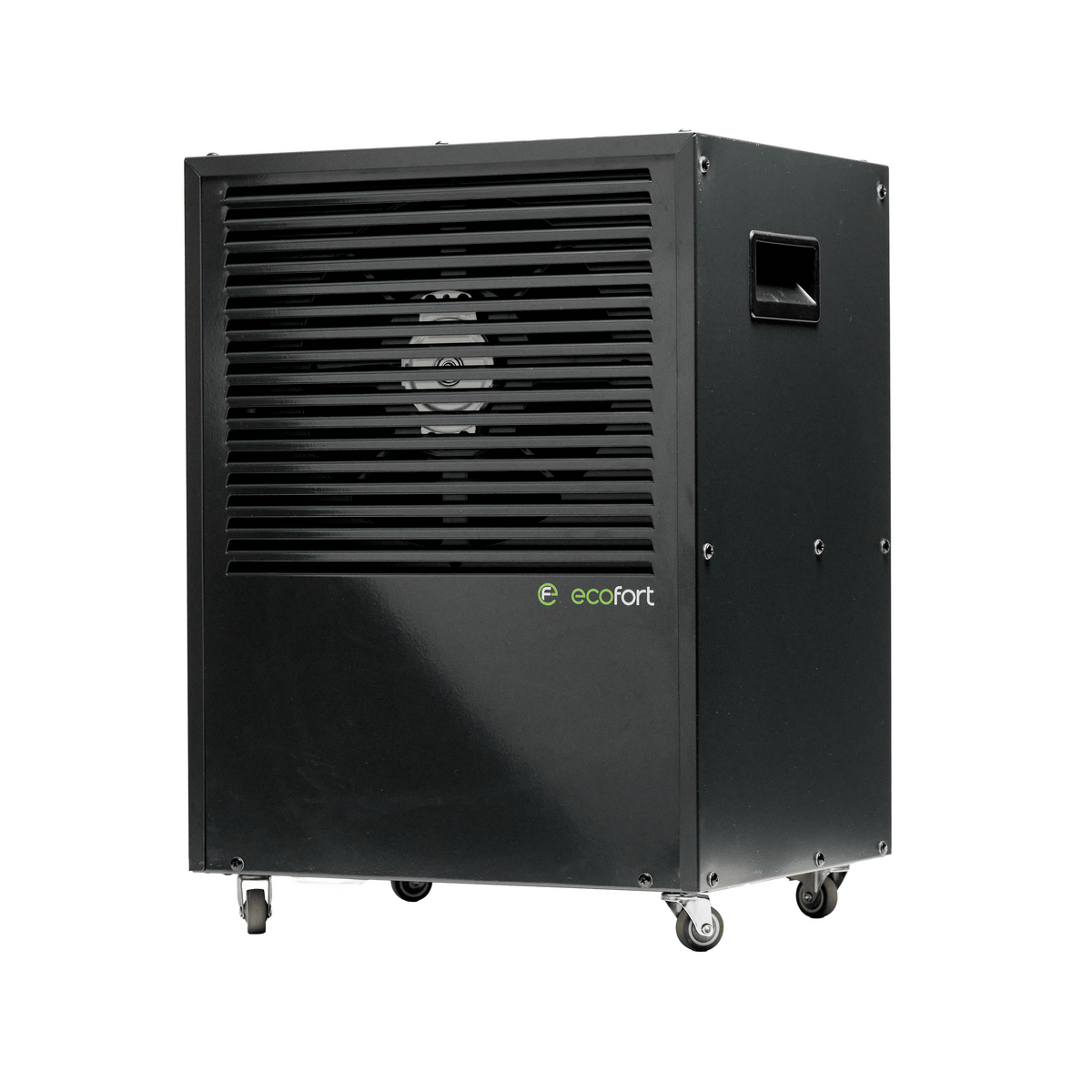 ecodry CaveMaster Luftentfeuchter in Granite Grey mit 6 l Behältervolumen und 50 dB(A) Geräuschpegel.
