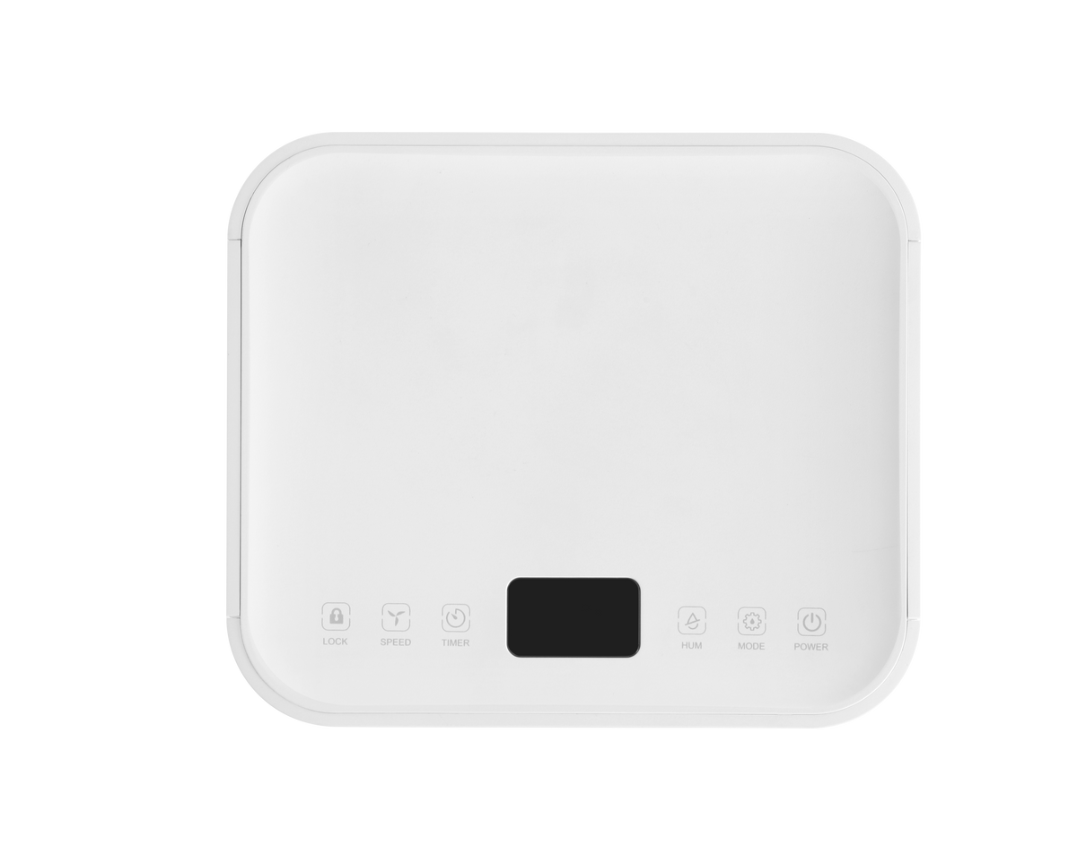 ecoQ DryAir 12L Essential: Spart Platz & Strom – mit flüsterleisem Betrieb und intuitiver Bedienung für trockene Luft in kleinen Räumen.