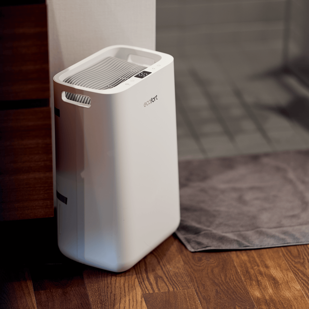 ecoQ DryAir 13L: Maximale Entfeuchtung mit minimalem Geräusch – für Wohnräume bis 30 m². Leise, effizient, benutzerfreundlich.
