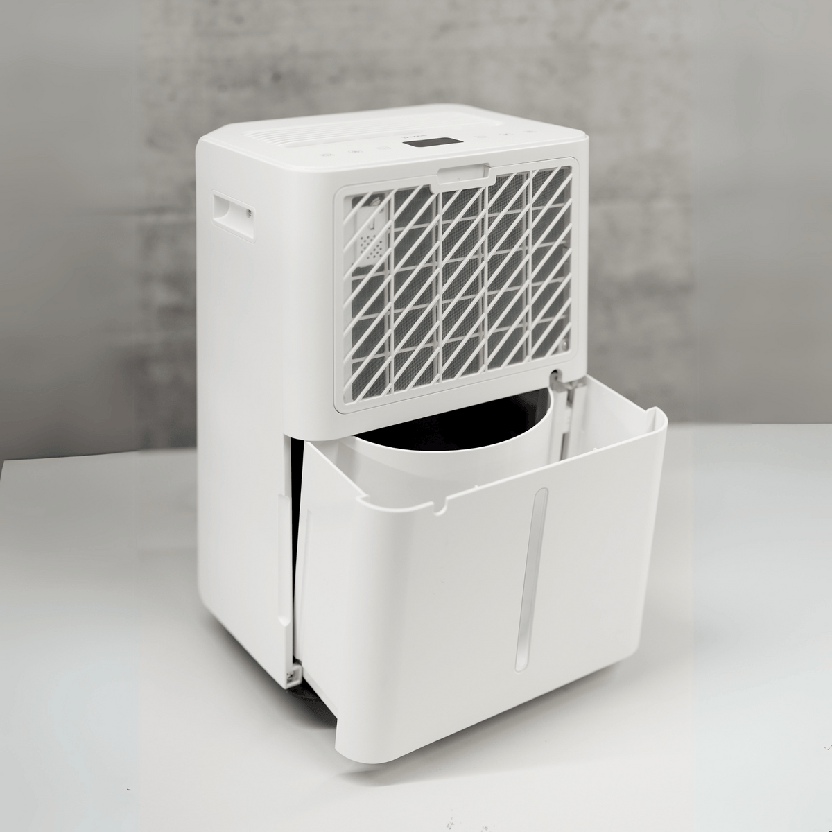 ecoQ DryAir 20L Essential: Kompakter Entfeuchter mit grosser Wirkung – energieeffizient, leise und benutzerfreundlich.