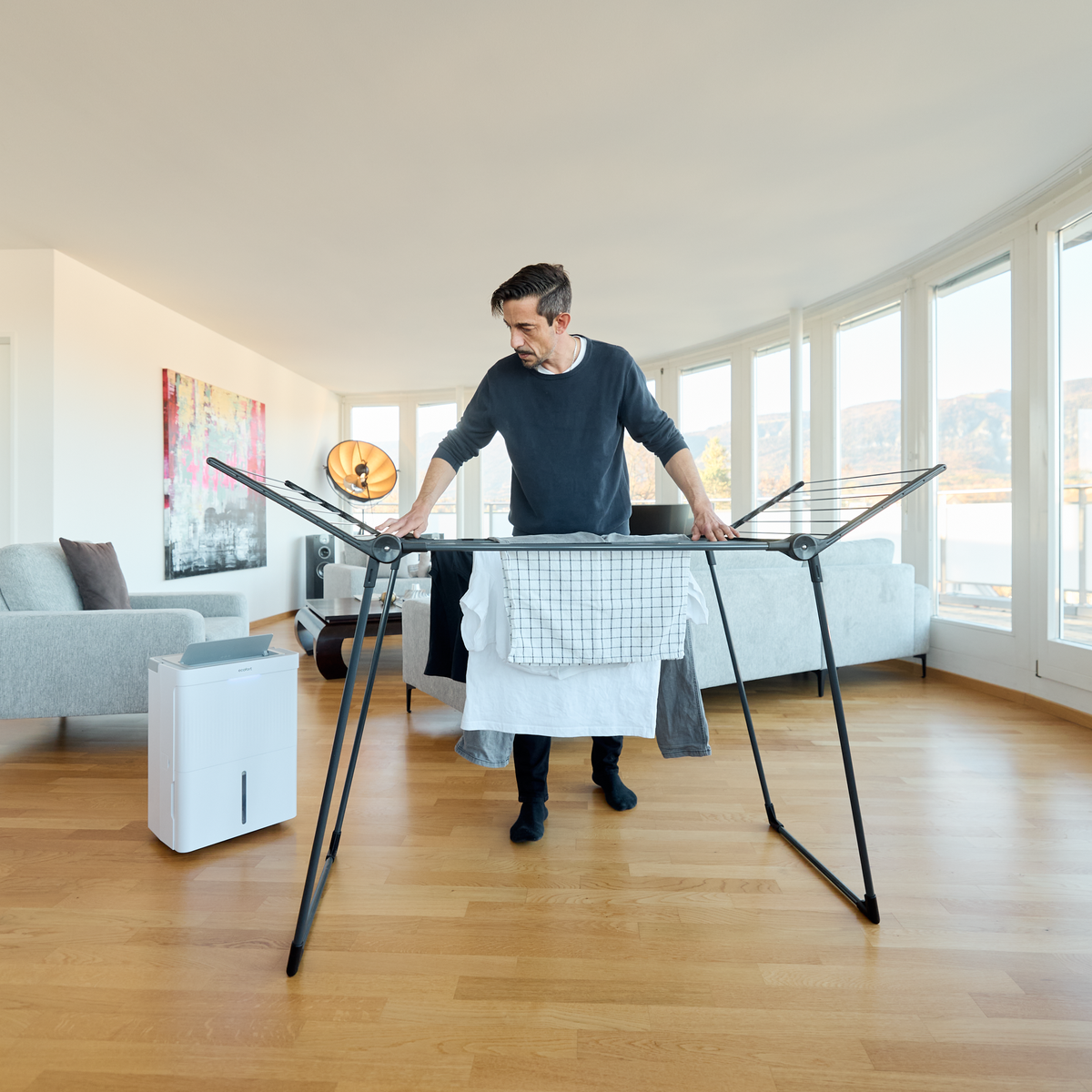 ecoQ DryAir 30L Essential – extra starker Luftentfeuchter für ganze Wohnungen