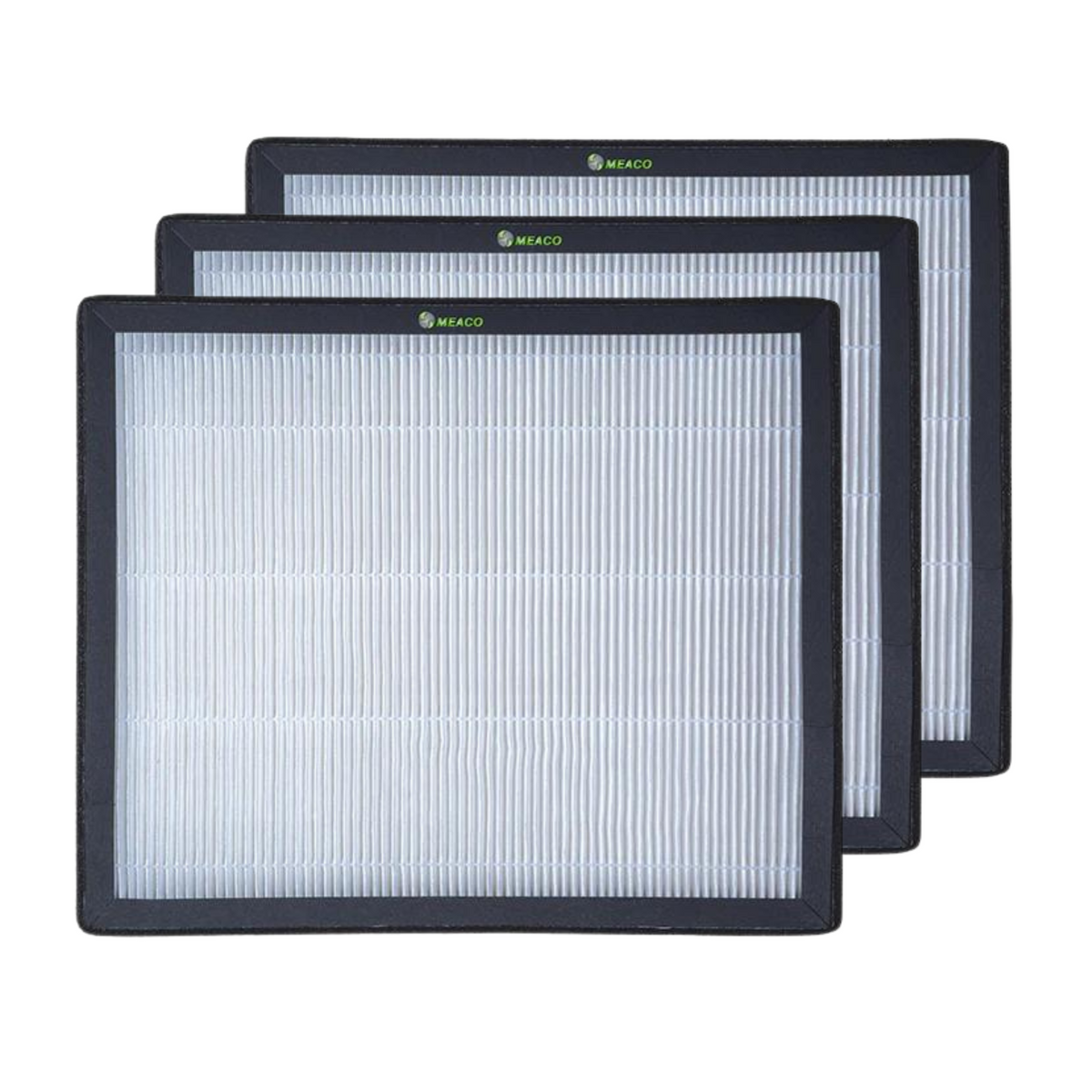 Meaco Arete H13 HEPA-Filter 3er Pack für 10L und 12L, einfach einsetzbar und leistungsstark.