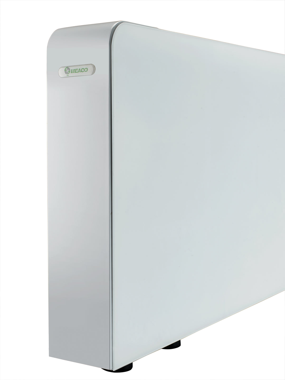 Meaco PowerDry Wandgerät in Weiss mit Glasfront, 53 Liter, leiser DC Motor, für Räume bis 200 m².