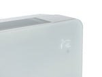 Meaco PowerDry Wäschetrockner in Weiss mit Glasfront, wandmontierbar für effizientes Trocknen.