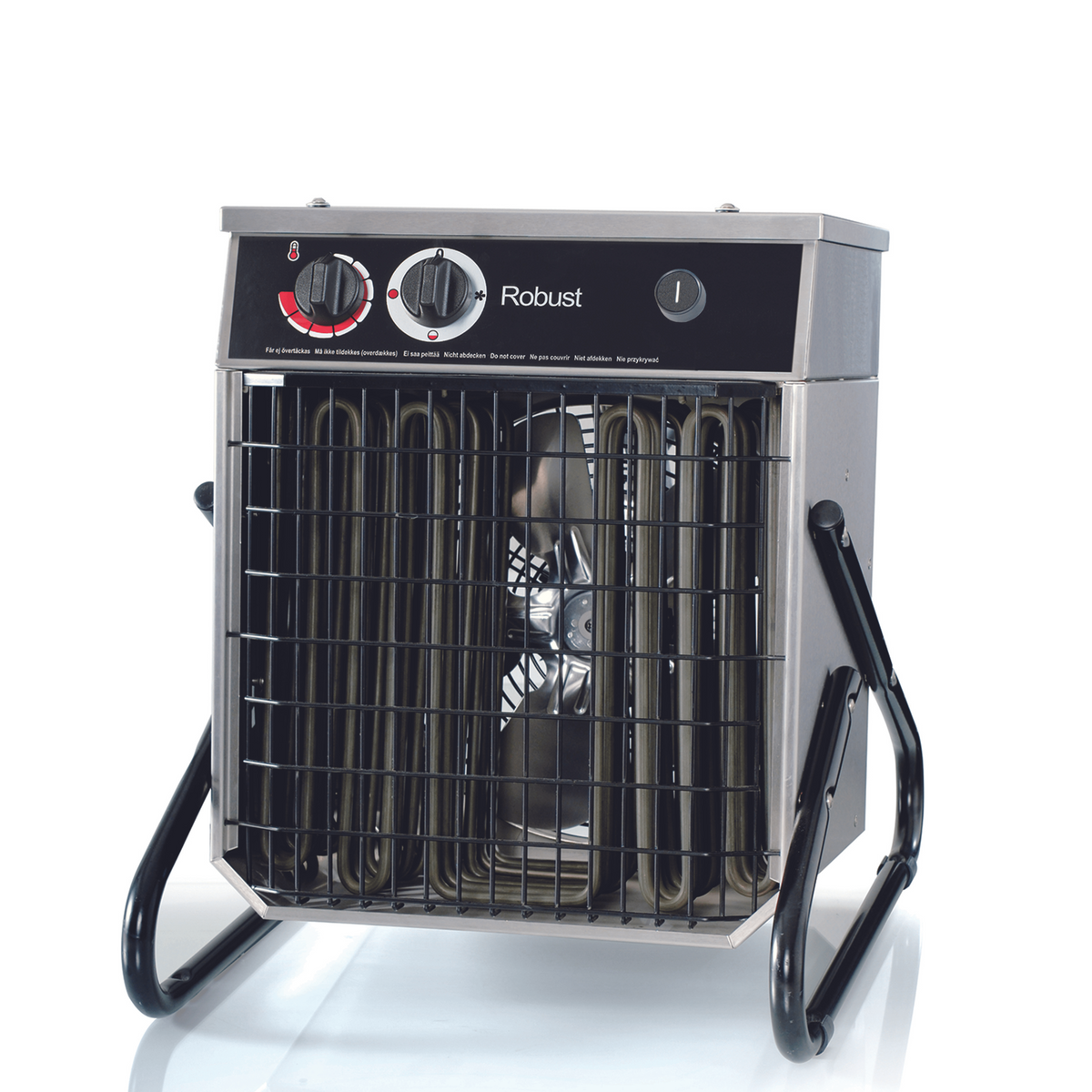 Veab Robust F Heizgerät für feuergefährdete Umgebungen, 9 kW, wandmontierbar, aus Edelstahl und Stahl