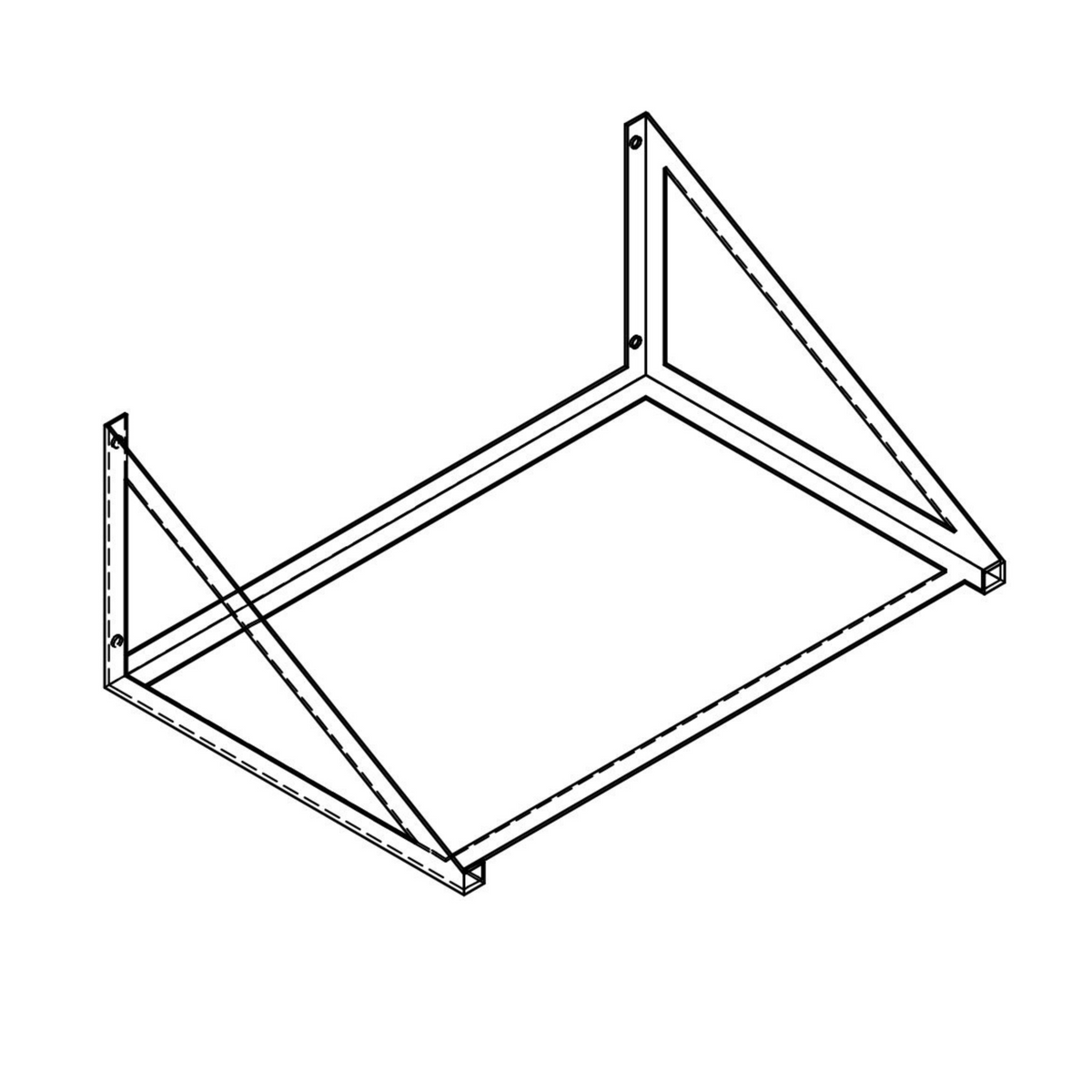 ecodry 925 Wandhalterung für Luftentfeuchter und Wäschetrockner, 1.5 kg, sicher an der Wand montierbar.