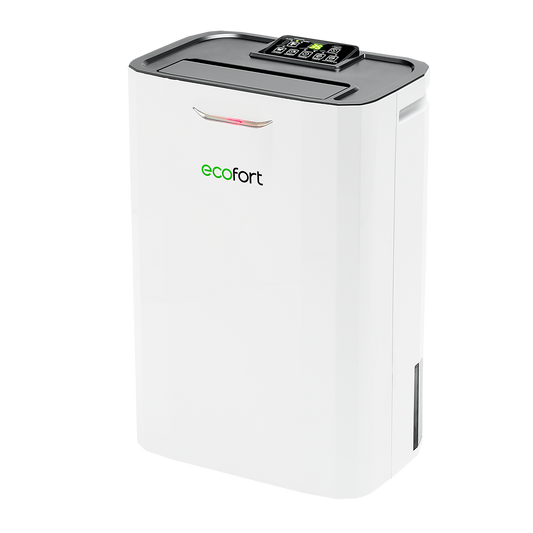 ecoQ DryAir 9L Steady – kompakter Entfeuchter für kühle Räume bis 50 m², leistungsstark, effizient und zuverlässig ab 1 °C