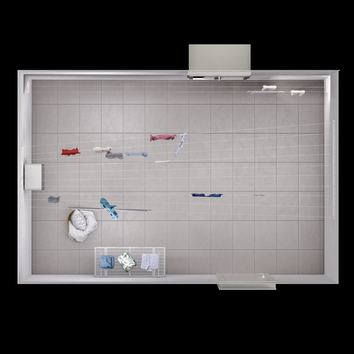 Krüger secomat 4 Wäschetrockner in pulverbeschichtetem Stahl mit App-Steuerung und leichtem Flusenfilter.