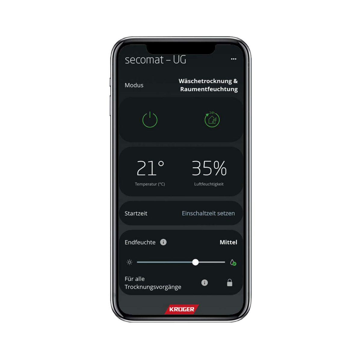 Secomat 6: Der smarte Wäschetrockner in Azurblau mit App-Steuerung und Energieeffizienzklasse A – für gemeinschaftlich genutzte Waschräume.