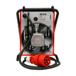 Veab BX 9SE Bauheizer mit 9000 Watt Heizleistung, spritzwassergeschützt und portabel für Baustellen.